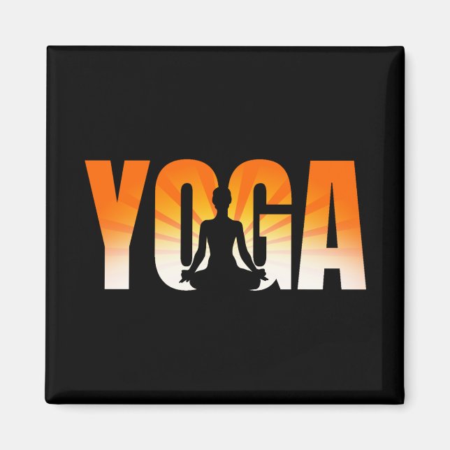 Yoga Sunshine Magnet (Front)