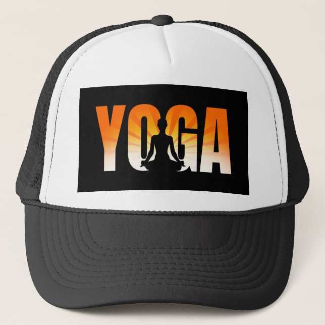 Yoga Sunshine Trucker Hat (Front)