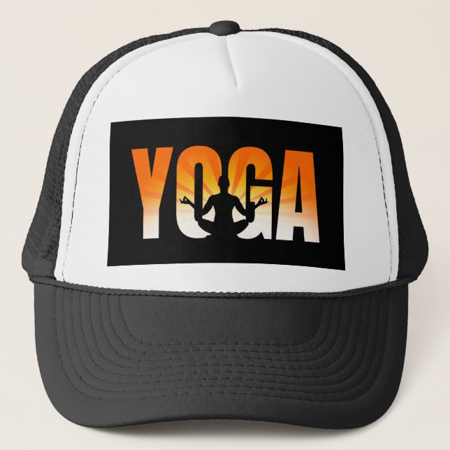 Yoga Sunshine Trucker Hat (Front)