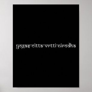 Yoga Sutras Of Patañjali - Yoga Citta-vritti-nirod Poster