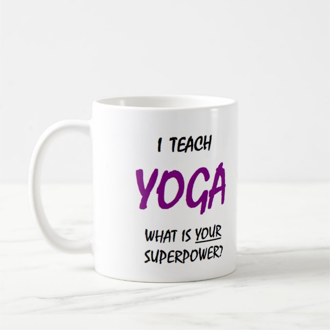 yoga teach coffee mug (Left)