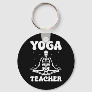 Yoga Teacher Halloween Meditation Key Ring