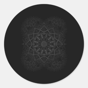 Yoga Teacher Peace Hippie Gift Mandala Classic Round Sticker