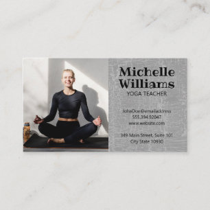 Yoga Teacher Sitting Business Card