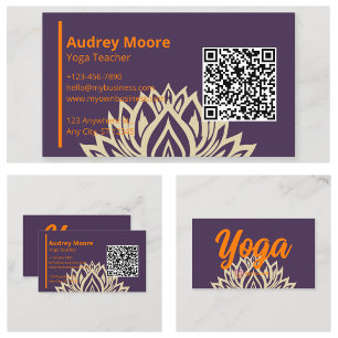 Yoga Teacher Studio Business Card