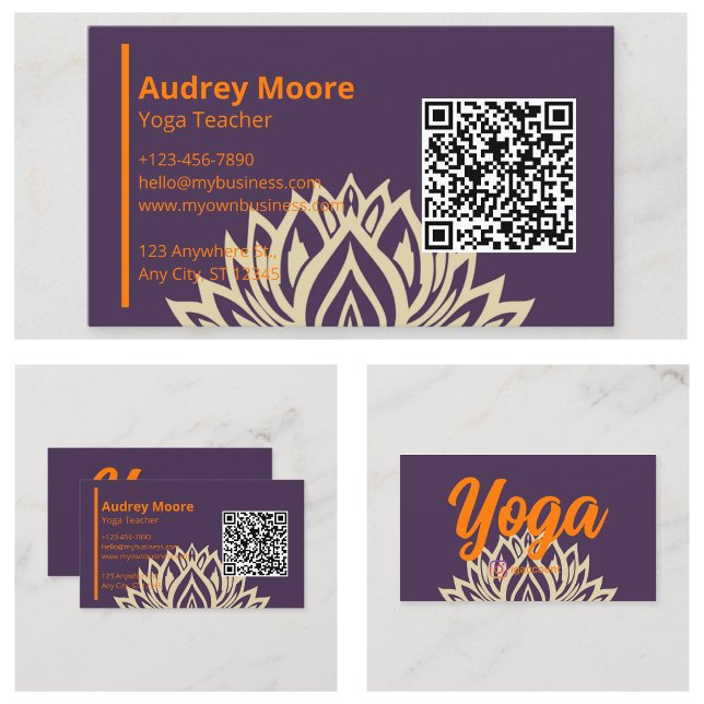 Yoga Teacher Studio Business Card (Yoga Teacher Studio Business Card
)