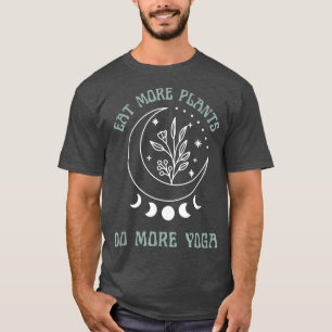 Yoga Teacher Vegan Vegetarian Plants Moon Phase Ne T-Shirt