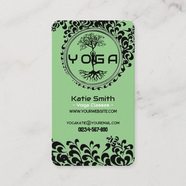 Yoga Teachers / Instructors Business Card (Front)