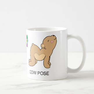Yoga Teddy Bear Cat / Cow Mug