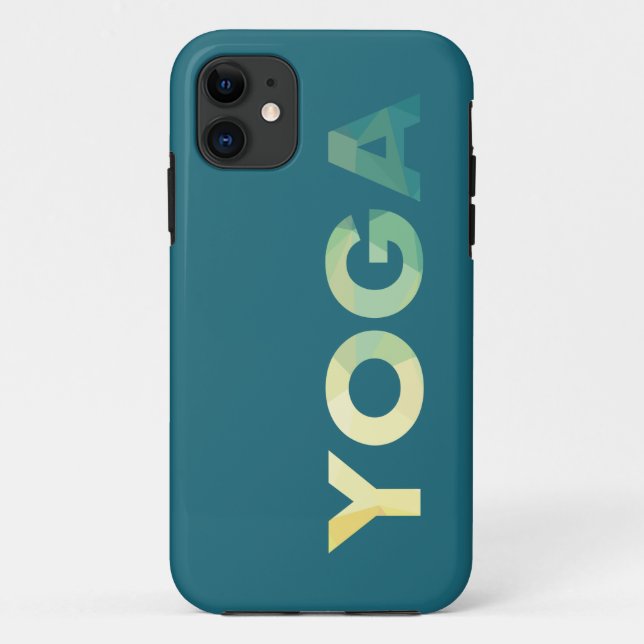 Yoga Text Colourful Case-Mate iPhone Case (Back)