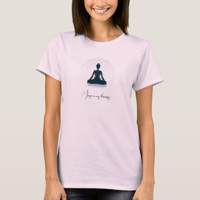 "Yoga Therapy" Women's Shirt | Namaste Tee  (Front)