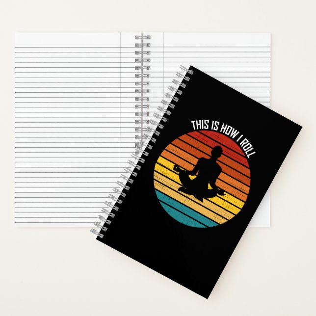 Yoga This Is How I Roll Funny Hobby Lover   Notebook (Inside)