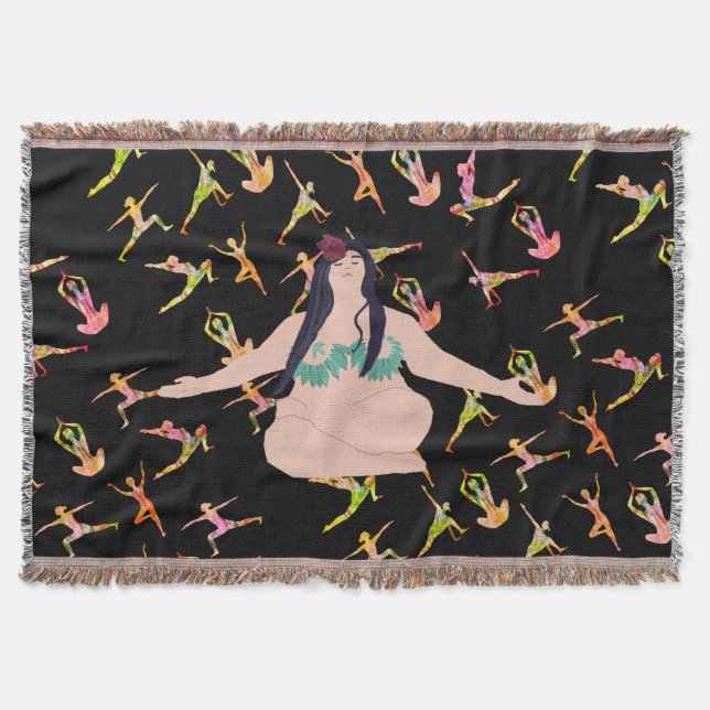 Yoga Throw Blanket (Front)