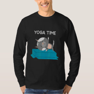 Yoga Time Cat Relax Meditation T-Shirt