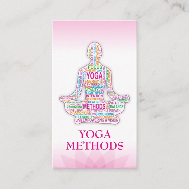 YOGA trainer Business Card (Front)