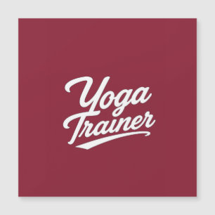 Yoga Trainer Script Typography Fitness Gift Design