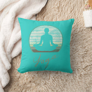 Yoga Training Vintage Design Meditation Or Pilates Cushion