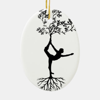 Yoga/Tree Ceramic Tree Decoration