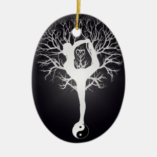 Yoga Tree Ceramic Tree Decoration