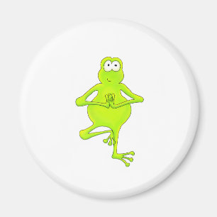 Yoga Tree Frog Magnet