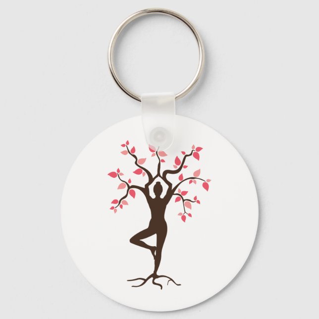 Yoga Tree Key Ring (Front)