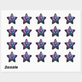 Yoga Tree Peace Rainbow Star Sticker (Sheet)
