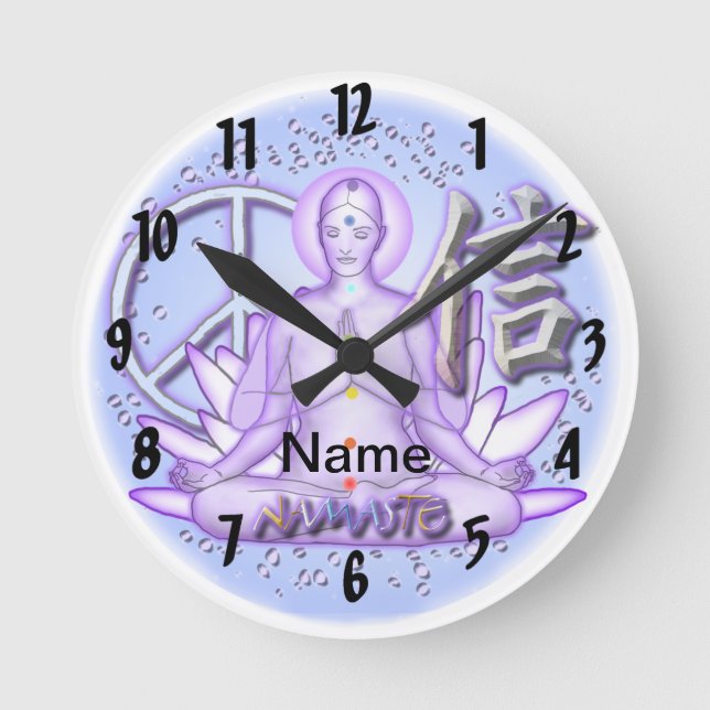 Yoga Trust Round Clock (Front)