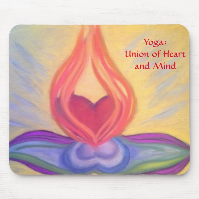 Yoga: Union of Heart and Mind mousepad (Front)