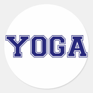 Yoga University Style Classic Round Sticker
