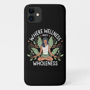 Yoga Where Wellness Meets Wholeness Case-Mate iPhone Case