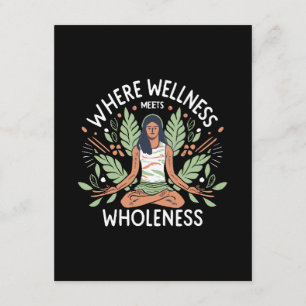 Yoga Where Wellness Meets Wholeness Enclosure Card