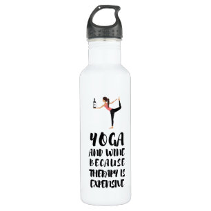 Yoga & Wine 710 Ml Water Bottle