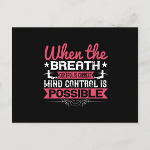 Yoga - With Breath Control, Mind Control Is Postcard