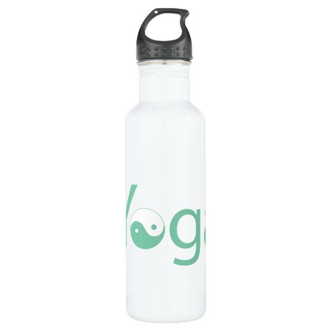 Yoga with Yin Yang 710 Ml Water Bottle (Front)