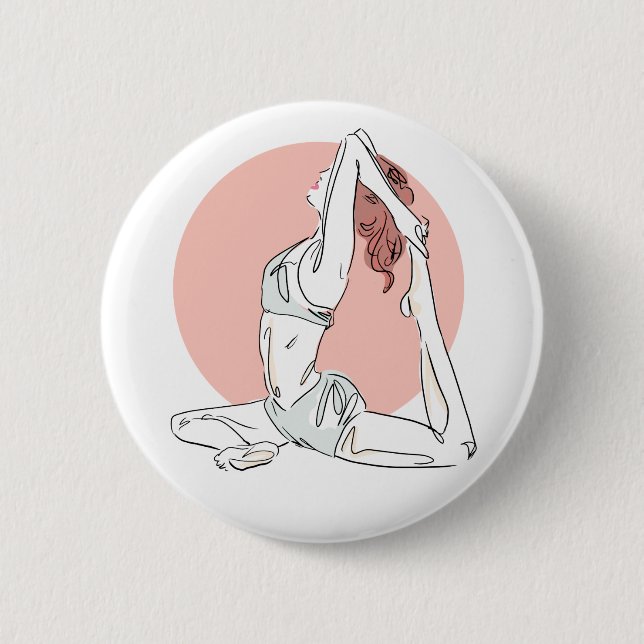 Yoga Woman button (Front)