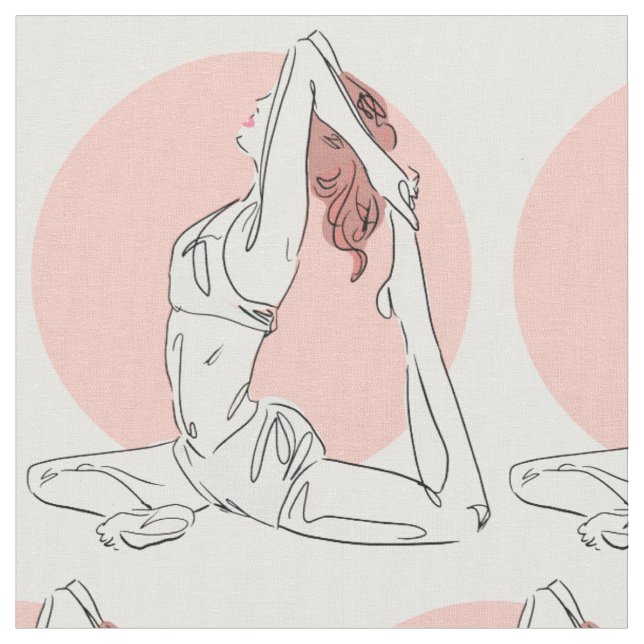 Yoga Woman fabric 1 (Close Up)