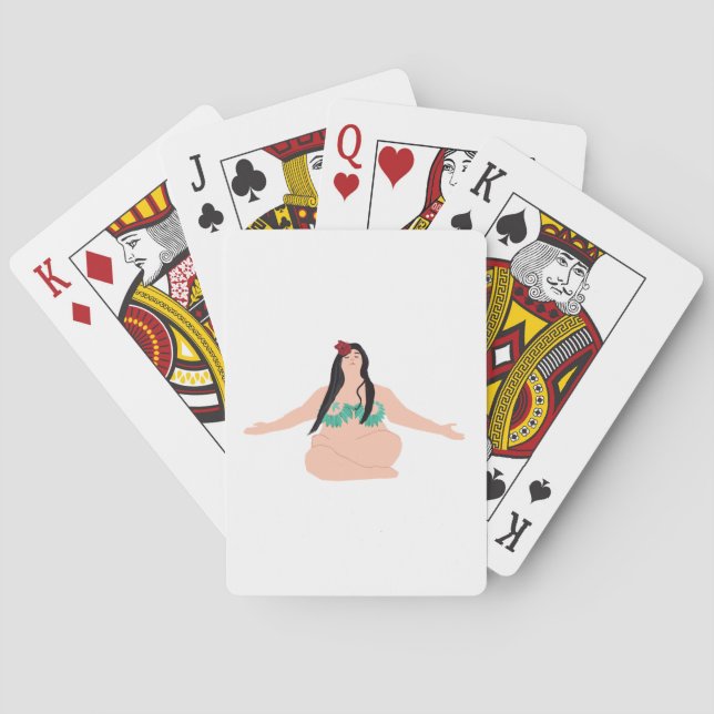 Yoga Woman Playing Cards (Back)