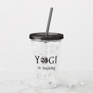 Yoga Workout Zen Om Acrylic Tumbler