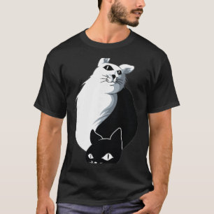 Yoga Ying Yang Cat T-Shirt