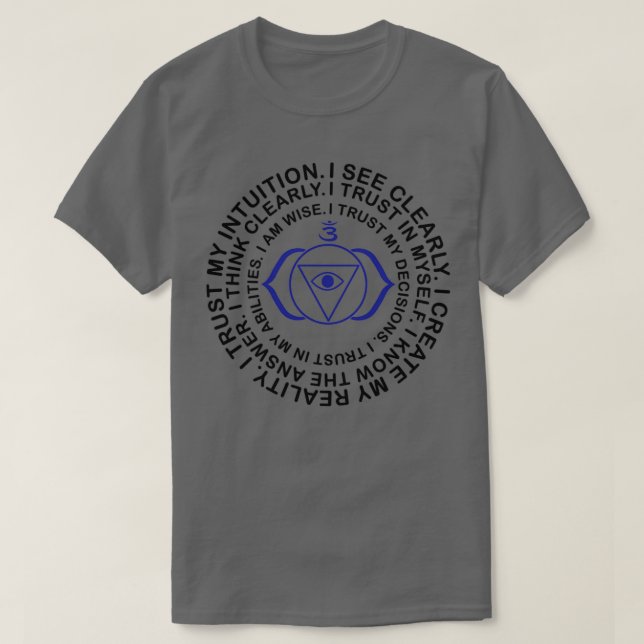 Yoga Yogi Third Eye Ajna Chakra Birthday Christmas T-Shirt (Design Front)