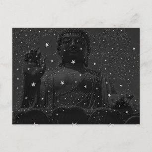 Yoga zen stars buddhist buddhism Praying Buddha Postcard