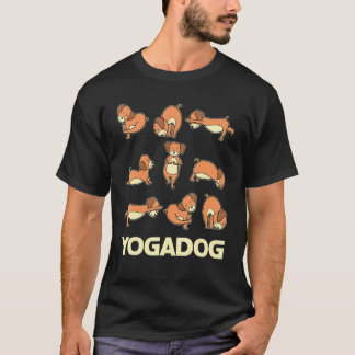 Yogadog Dog Pose Dogmotif Meditation Acro Hatha Yo T-Shirt