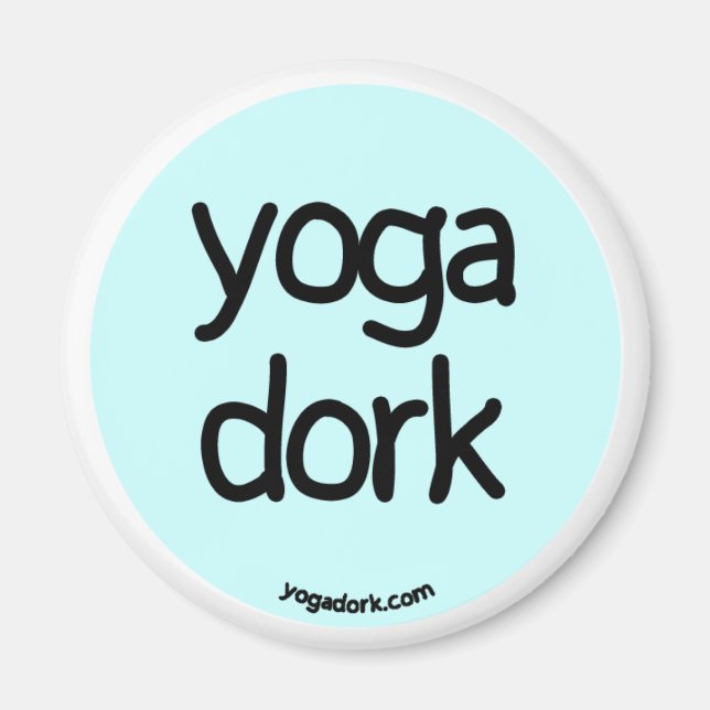 yogadork magnet lt. teal (Front)