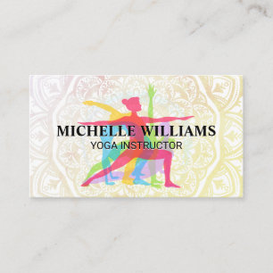 YogaMandala Pattern Business Card
