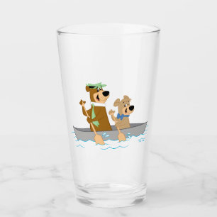 Yogi Bear and Boo Boo Fun Canoe Adventure Glass