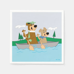 Yogi Bear and Boo Boo Fun Canoe Adventure Napkin