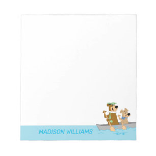 Yogi Bear and Boo Boo Fun Canoe Adventure Notepad