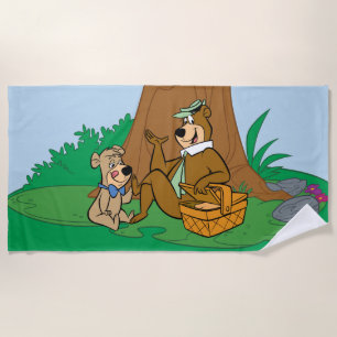 Yogi Bear and Boo-Boo Picnic Snack Beach Towel