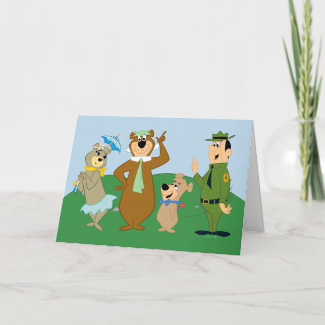 Yogi Bear and Friends Classic Pose Card (Front)