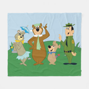 Yogi Bear and Friends Classic Pose Fleece Blanket
